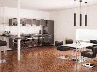 Modern kitchen 3d render