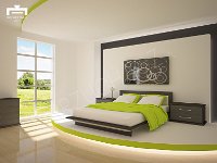 green bedroom